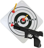 Пистолет игрушечный Bauer С мишенью со стрелами на присосках / 730 - 