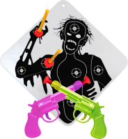 Набор игрушечного оружия Bauer Охотник на зомби с мишенью со стрелами на присосках / 733 - 
