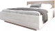 Двуспальная кровать Мебель-КМК 1600 Монтале КМК 0966.3 (бетон пайн светлый/MDP 70 астана роузвуд) - 