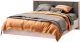 Двуспальная кровать Мебель-КМК 1600 Нирвана 1 2м КМК 0745 (ледяное дерево/камень серый) - 