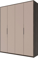Шкаф Мебель-КМК 4Д Ривьера КМК 0970.1 (орех шоколадный/SAT 13 капучино) - 