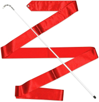 Лента для художественной гимнастики с палочкой Indigo АВ2204 (56см, красный) - 