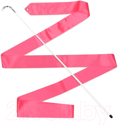 Лента для художественной гимнастики с палочкой Indigo АВ2204 (56см, розовый)