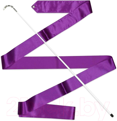 Лента для художественной гимнастики с палочкой Indigo АВ2204 (56см, фиолетовый)