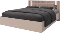Двуспальная кровать Мебель-КМК 1600 Харди КМК 0965.7 (капучино/SAT 13 капучино) - 