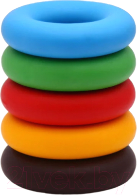 Набор эспандеров PROFITNESSLAB 13888 (5шт, голубой/зеленый/красный/желтый/коричневый)