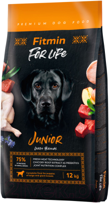 Сухой корм для собак Fitmin Dog For Life Junior Large Breed (12кг)