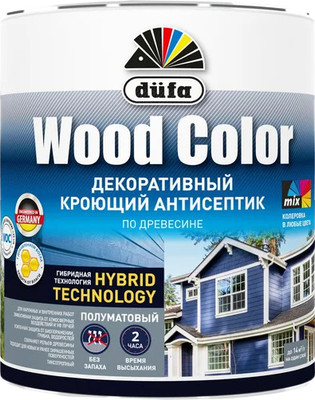 Антисептик для древесины Dufa Wood Color. База 1 (900мл, белый) - 