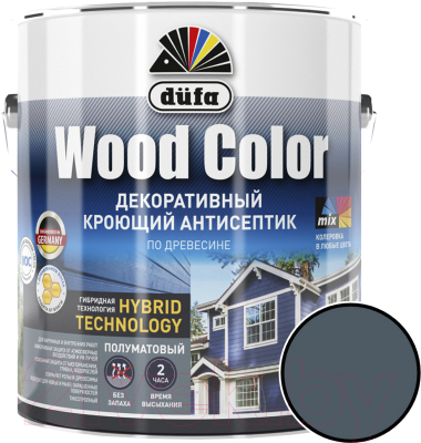 Антисептик для древесины Dufa Wood Color (2.5л, лунная ночь)