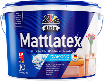 Краска Dufa ВД Mattlatex RD100 (9л, белый)