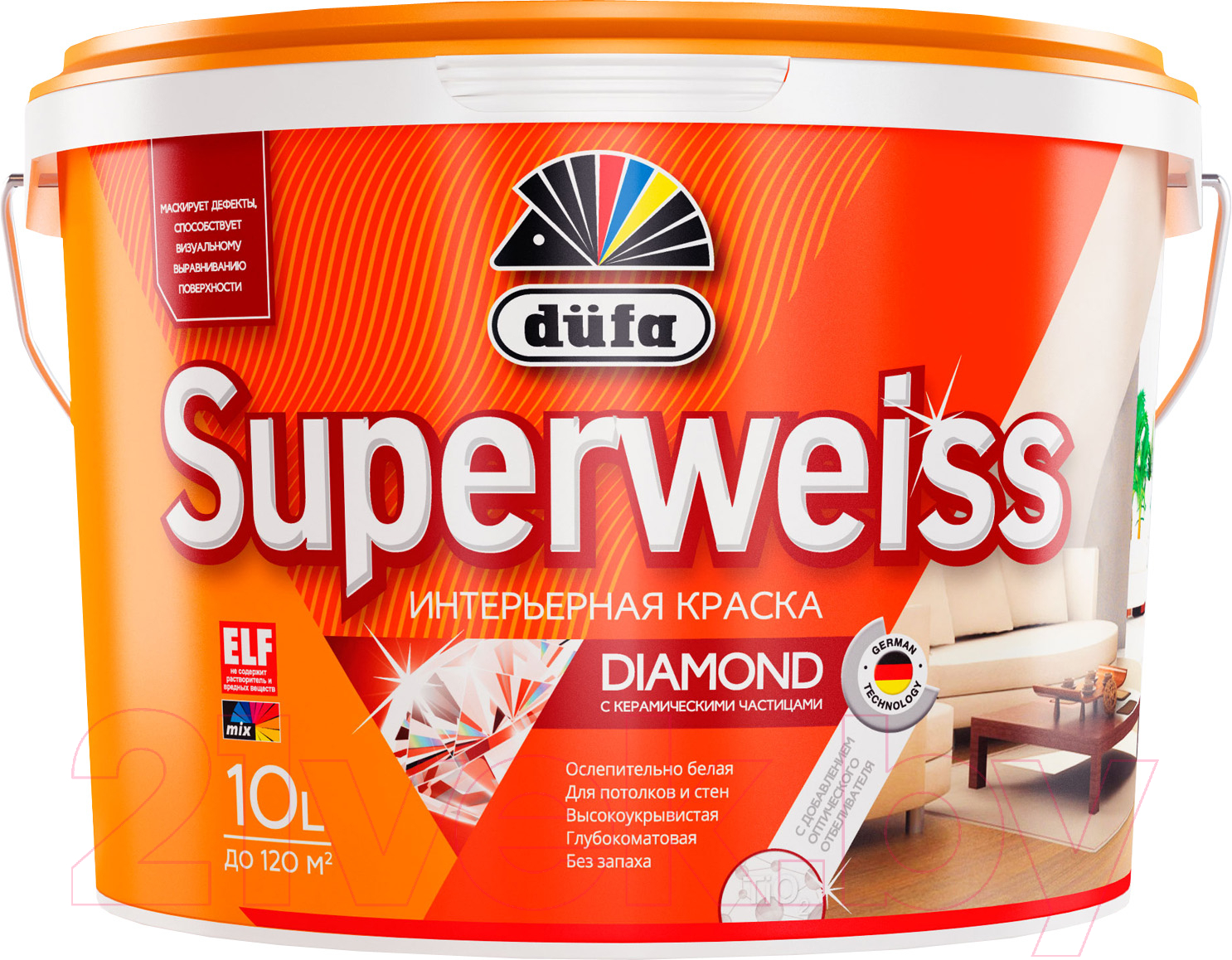 Краска Dufa ВД Superweiss RD4