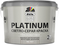 Краска Dufa ВД Trend Farbe Platinum (2.5л, RAL 7047 светло-серый) - 