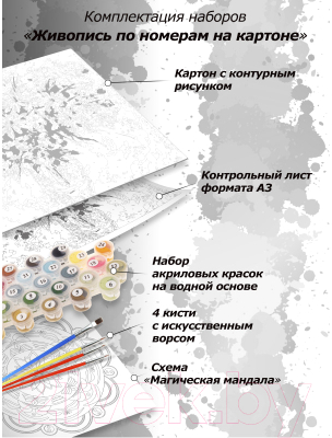 Картина по номерам БЕЛОСНЕЖКА Наведение порядка / 3357-CS