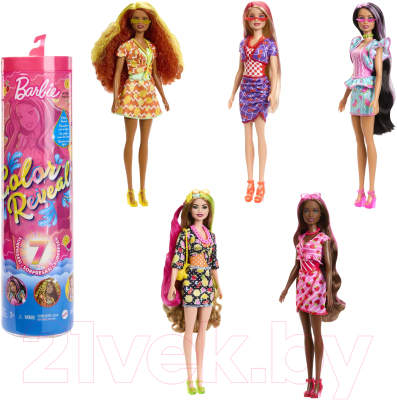 Кукла с аксессуарами Barbie Изменение цвета Сладкие фрукты / HJX49