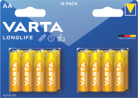 Комплект батареек Varta Longlife 16 AA LR6 / 4106214416 (16шт) - 