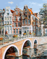 Картина по номерам БЕЛОСНЕЖКА Императорский канал в Амстердаме / 457-ART - 