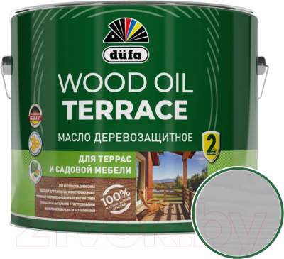 Масло для древесины Dufa Wood Oil Terraсe (2л, серый)