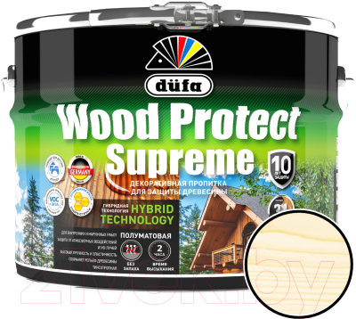 Пропитка для дерева Dufa Wood Protect Supreme (9л, бесцветный)