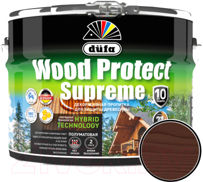 Пропитка для дерева Dufa Wood Protect Supreme (9л, палисандр)