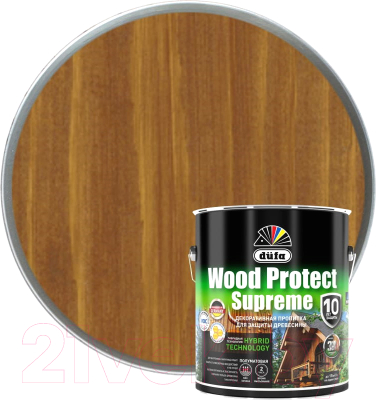 Пропитка для дерева Dufa Wood Protect Supreme (2.5л, тиковое дерево)