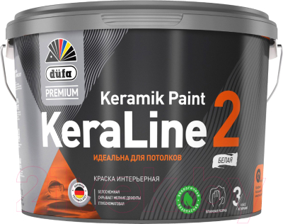 Краска Dufa ВД KeraLine 2 (2.5л, белый)