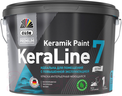 Краска Dufa ВД KeraLine 7 (2.5л, белый)