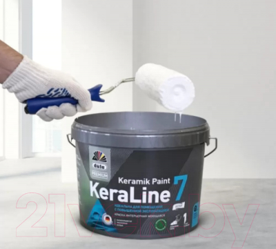Краска Dufa ВД KeraLine 7 (2.5л, белый)