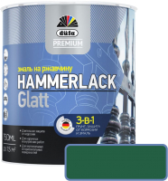 Эмаль Dufa Hammerlack на ржавчину гладкая RAL6005 (750мл, зеленый мох) - 