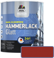 Эмаль Dufa Hammerlack на ржавчину гладкая RAL3005 (750мл, винно-красный) - 