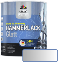 Эмаль Dufa Hammerlack на ржавчину гладкая RAL9006 (750мл, серебристый) - 