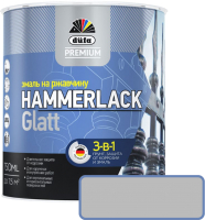 Эмаль Dufa Hammerlack на ржавчину гладкая RAL7040 (750мл, серый) - 