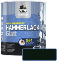 Эмаль Dufa Hammerlack на ржавчину гладкая RAL9005 (750мл, черный) - 