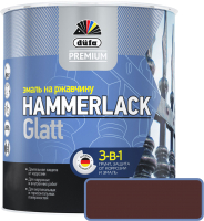 Эмаль Dufa Hammerlack на ржавчину гладкая RAL8017 (2л, шоколад) - 