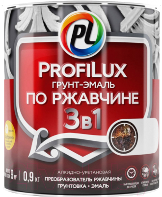 Грунт-эмаль Profilux По ржавчине 3в1 (900г, серый)