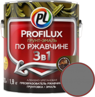 Грунт-эмаль Profilux По ржавчине 3в1 (1.9кг, серый) - 