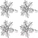 Набор колец для салфеток Nouvelle Серебряная снежинка / N9903659-Н4 (4шт) - 