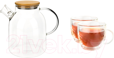 Чайный набор Makkua Teapot Hygge TH1600 + CupHygge2 (2шт)