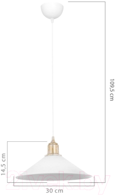 Потолочный светильник Toplight Delilah TL1606H-01WH