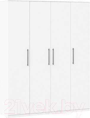 Шкаф ТриЯ Агата комбинированный с 4-мя дверями (белый)