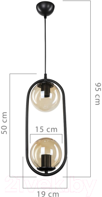 Потолочный светильник Toplight Kerrie TL1609H-02BK