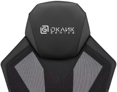 Кресло геймерское Oklick 121G (черный/черный)
