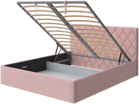 Двуспальная кровать Proson Fresco Lift Ultra 180x200 (розовый мусс) - 