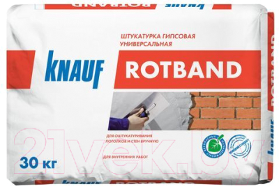 Штукатурка выравнивающая Knauf Rotband (30кг)