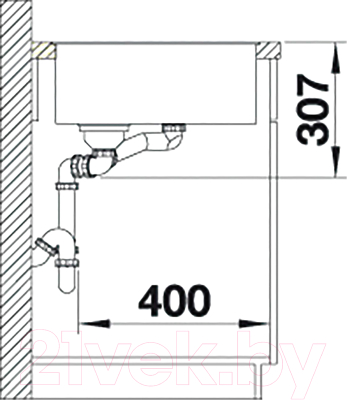 Мойка кухонная Blanco Axia III 6 S-F / 525855