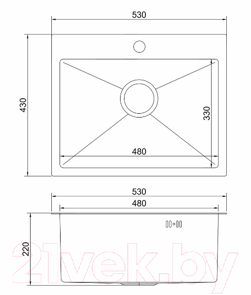 Мойка кухонная Mixline Pro 552935