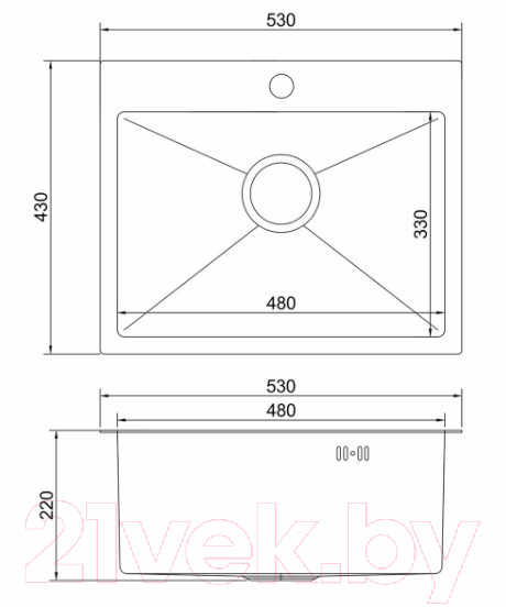 Мойка кухонная Mixline Pro 552934