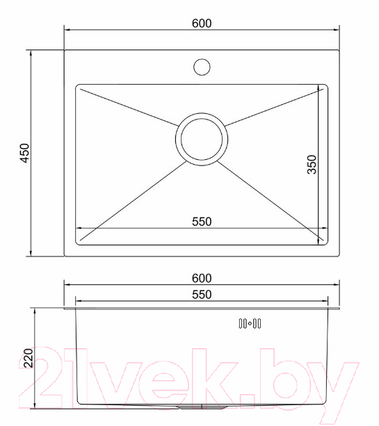 Мойка кухонная Mixline Pro 552932