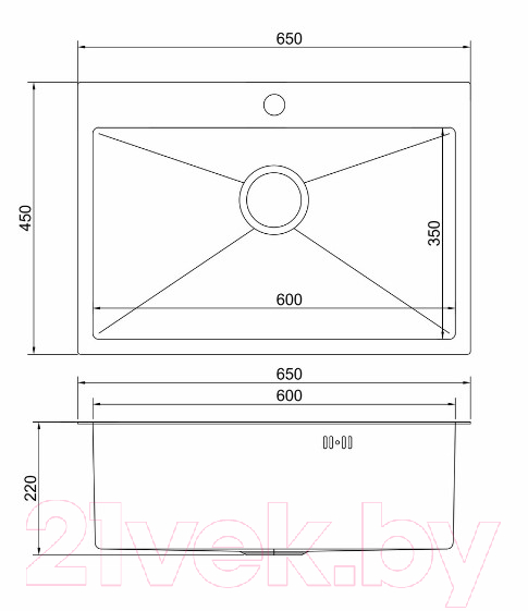 Мойка кухонная Mixline Pro 552936