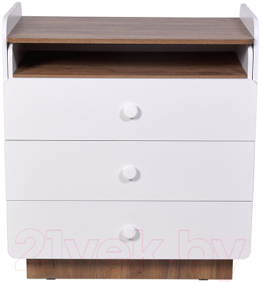 Комод пеленальный Polini Kids Ameli 3010 / 0002761.165 (белый/дуб крафт)