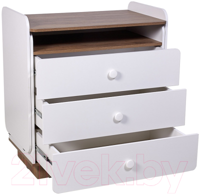 Комод пеленальный Polini Kids Ameli 3010 / 0002761.165 (белый/дуб крафт)